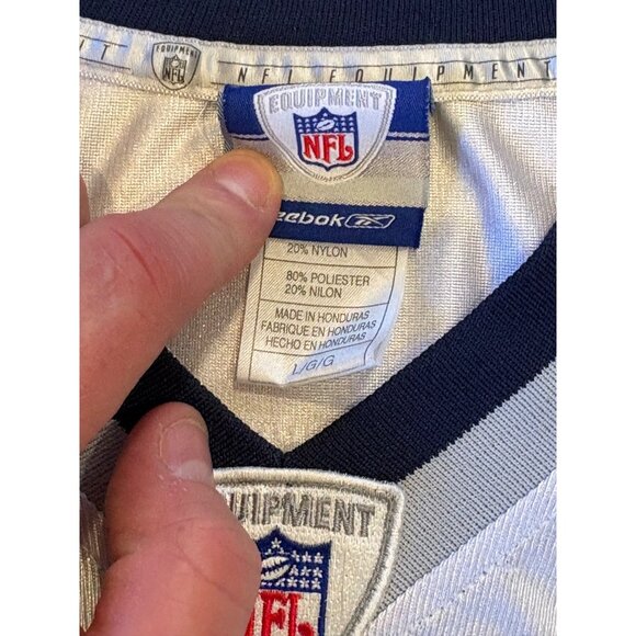 Reebok New England Patriots Richard Seymour #93 White NFL Football Jersey Large - Picture 7 of 7